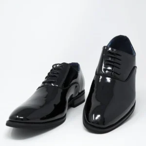 Black Oxford Shoes for Men Zapatos Oxford de charol negro para hombre